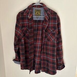 Anchorage Expedition‎ Men's Size Large Flannel 100% Cotton Button Down Shirt